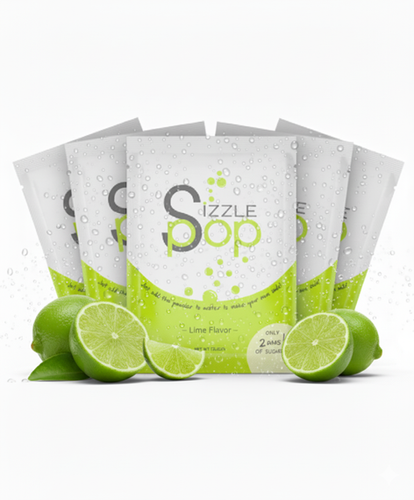 Sizzle Pop Lime Flavor Starter Pack 5 Count | Sizzle Pop