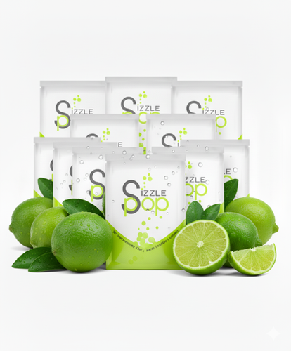 Sizzle Pop Lime Flavor Share Pack 10 Count | Sizzle Pop